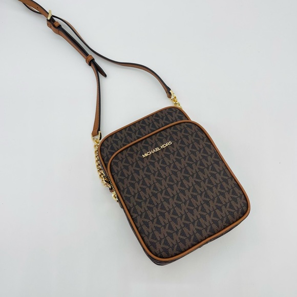Michael Kors Medium NS Chain Xbody Bag Brown - Picture 11 of 11